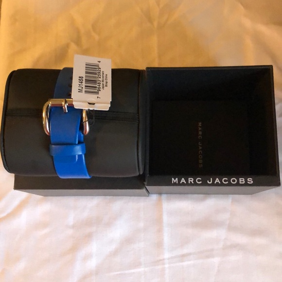 Marc Jacobs - Women’s Tether Blue Leather Watch